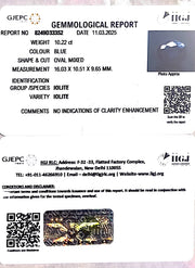 10.22/CT Natural Iolite With Govt. Lab Certificate